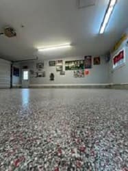 Decorative concrete patio